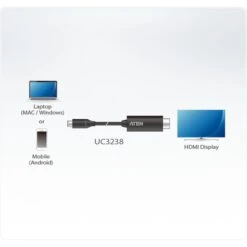 ATEN USB Adapterkabel, USB-C Stecker > HDMI 4K Stecker 5 ATEN USB Adapterkabel, USB-C Stecker > HDMI 4K Stecker -JABRA Verkäufe ATEN USB Adapterkabel USB C Stecker HDMI 4K Stecker@@lxzhcd 2