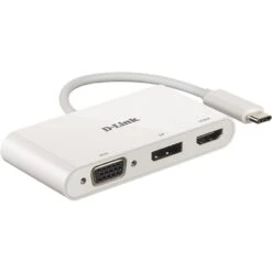 D Link D-Link USB Adapter, USB-C Stecker > VGA + HDMI + DisplayPort Buchse