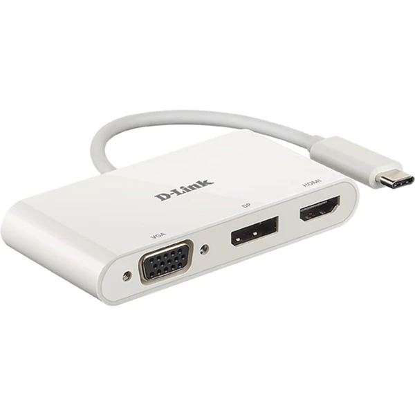 D Link D-Link USB Adapter, USB-C Stecker > VGA + HDMI + DisplayPort Buchse 1 D Link D-Link USB Adapter, USB-C Stecker > VGA + HDMI + DisplayPort Buchse