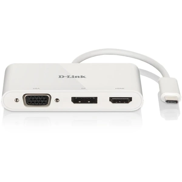 D Link D-Link USB Adapter, USB-C Stecker > VGA + HDMI + DisplayPort Buchse 2 D Link D-Link USB Adapter, USB-C Stecker > VGA + HDMI + DisplayPort Buchse – Bild 2
