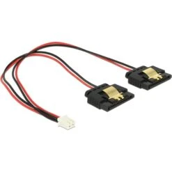 DeLOCK 2Pin Buchse > 2x SATA 15Pin Buchse, Y-Kabel
