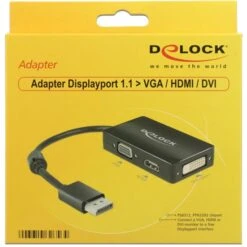 DeLOCK Adapter Displayport > VGA/HDMI/DVI-D
