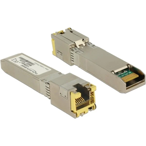 DeLOCK Adapter SFP+ Modul 10GBase-T > RJ-45 1 DeLOCK Adapter SFP+ Modul 10GBase-T > RJ-45