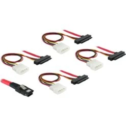 DeLOCK Adapterkabel MiniSAS-36pin > 4x SAS-29pin