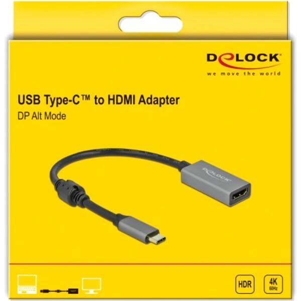 DeLOCK Aktiver USB Adapter, USB-C Stecker > HDMI Buchse 2 DeLOCK Aktiver USB Adapter, USB-C Stecker > HDMI Buchse – Bild 2