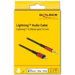 DeLOCK Audiokabel 8Pin Lightning Stecker > Klinkenstecker 3,5mm 3Pin 5 DeLOCK Audiokabel 8Pin Lightning Stecker > Klinkenstecker 3,5mm 3Pin -JABRA Verkäufe DeLOCK Audiokabel 8Pin Lightning Stecker Klinkenstecker 3 5mm 3Pin@@1786769 2