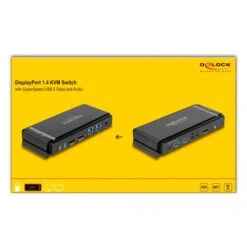 DeLOCK DisplayPort 1.4 KVM Switch, 8K 60Hz, USB 3.2 Gen 1, Audio, KVM-Switch -JABRA Verkäufe DeLOCK DisplayPort 1 4 KVM Switch 8K 60Hz USB 3 2 Gen 1 Audio KVM Switch@@100000605 3