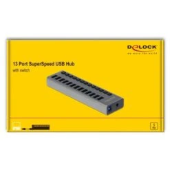 DeLOCK Externer SuperSpeed USB Hub Mit 13 Ports + Schalter, USB-Hub -JABRA Verkäufe DeLOCK Externer SuperSpeed USB Hub mit 13 Ports Schalter USB Hub@@1784557 3