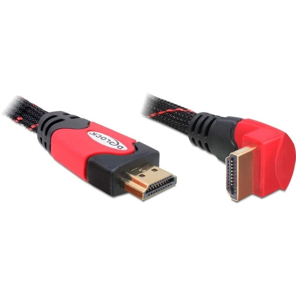 DeLOCK Highspeed HDMI Mit Ethernet Kabel Gewinkelt 1 DeLOCK Highspeed HDMI Mit Ethernet Kabel Gewinkelt