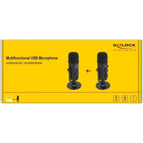 DeLOCK Multifunktionales Doppelkapsel USB Mikrofon 6 DeLOCK Multifunktionales Doppelkapsel USB Mikrofon – Bild 6