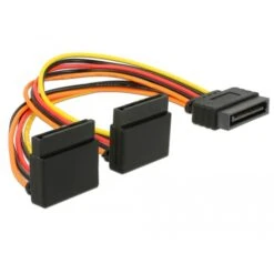 DeLOCK Stromkabel SATA 15Pin (Stecker) > 2x SATA 15Pin (Buchse)