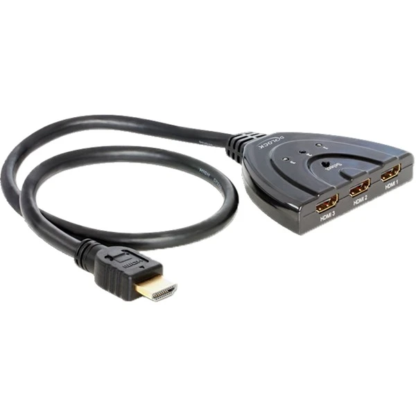 DeLOCK Switch HDMI-A Stecker > 3x HDMI-A Buchse, HDMI Switch 1 DeLOCK Switch HDMI-A Stecker > 3x HDMI-A Buchse, HDMI Switch