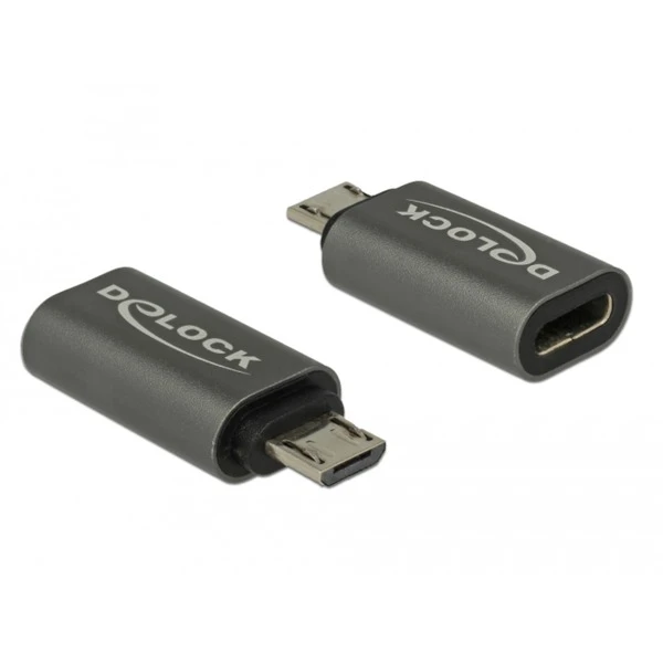 DeLOCK USB 2.0 Adapter, Micro-USB Stecker > USB-C Buchse 1 DeLOCK USB 2.0 Adapter, Micro-USB Stecker > USB-C Buchse