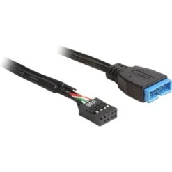 DeLOCK USB 2.0 Adapterkabel, 9 Pin Header Buchse > USB 3.2 Pin Header Stecker
