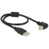 DeLOCK USB 2.0 Kabel, USB-A Stecker > USB-B Stecker 90°