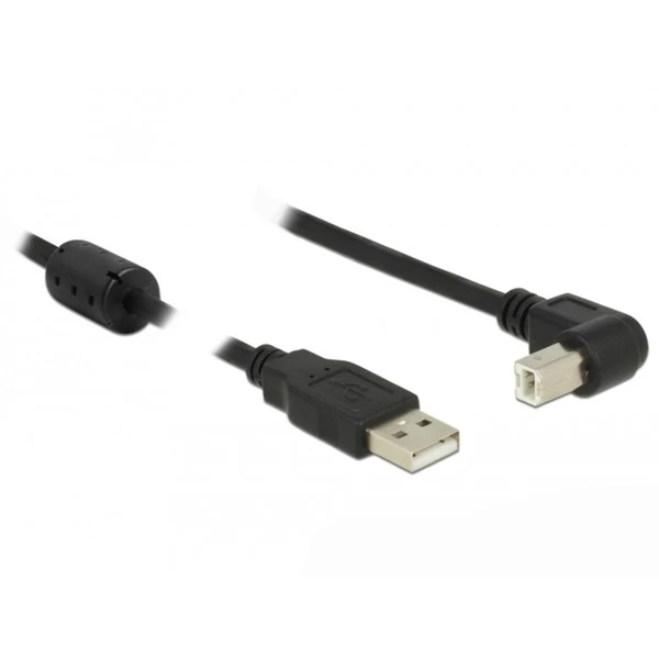 DeLOCK USB 2.0 Kabel, USB-A Stecker > USB-B Stecker 90° 2 DeLOCK USB 2.0 Kabel, USB-A Stecker > USB-B Stecker 90° – Bild 2