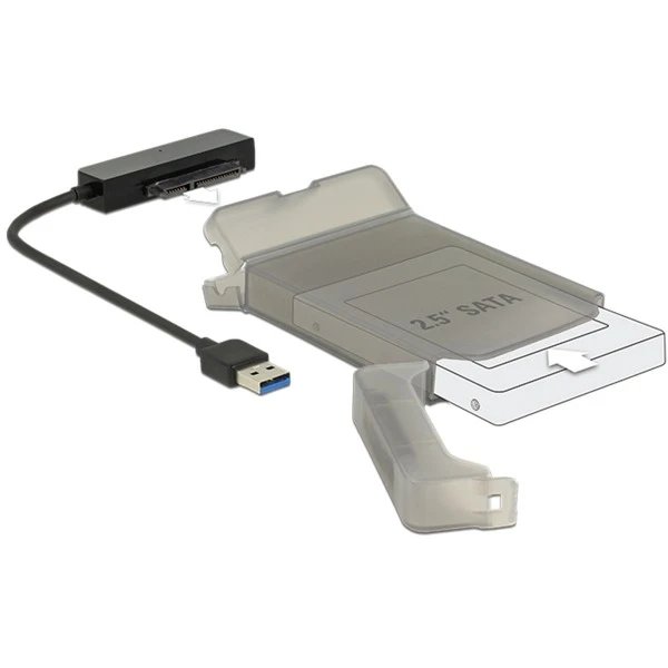 DeLOCK USB 3.2 Gen 1 Konverter, USB-A Stecker > SATA 22 Pin Stecker – Bild 2