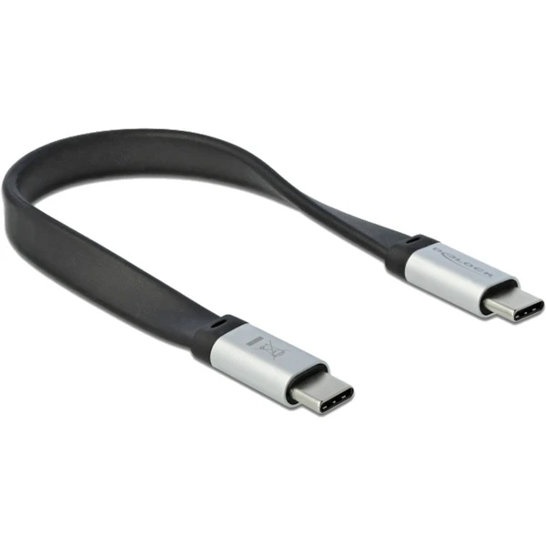 DeLOCK USB 3.2 Gen 2 Flachkabel, USB-C Stecker > USB-C Stecker