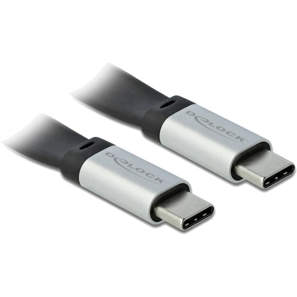 DeLOCK USB 3.2 Gen 2 Flachkabel, USB-C Stecker > USB-C Stecker – Bild 2