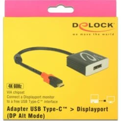 DeLOCK USB Adapter, USB-C Stecker > DisplayPort Buchse -JABRA Verkäufe DeLOCK USB Adapter USB C Stecker DisplayPort Buchse@@rdua9p18 2