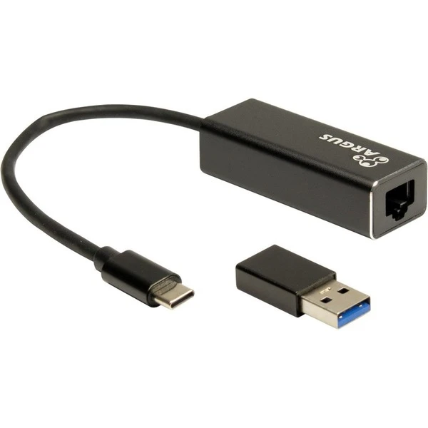 Inter-Tech USB Adapter Argus IT-732, USB-C Stecker > RJ-45 Buchse – Bild 2