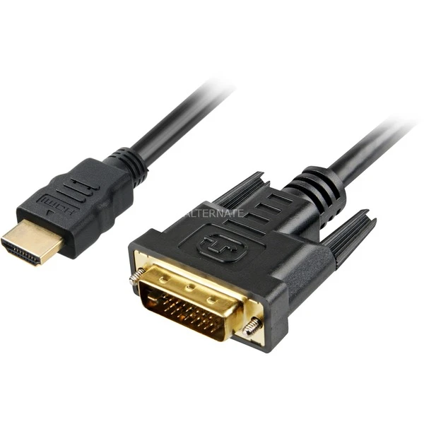 Sharkoon Adapterkabel HDMI > DVI-D 2 Sharkoon Adapterkabel HDMI > DVI-D – Bild 2