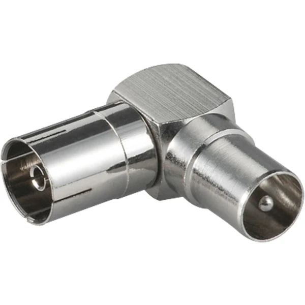 Goobay 90°-Winkeladapter Koaxial-Stecker Auf -Buchse 1 Goobay 90°-Winkeladapter Koaxial-Stecker Auf -Buchse