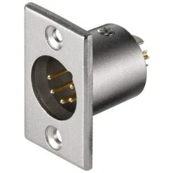 Goobay Mikrofon-Einbaustecker, 5Pin, Einbau-Anschluss