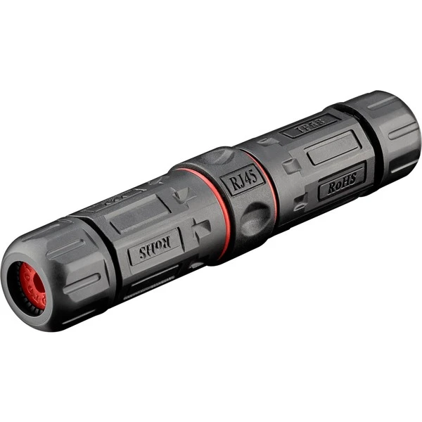 Goobay Outdoor (IP68) RJ45 Cat.6 Modularkupplung/Verbinder STP 1 Goobay Outdoor (IP68) RJ45 Cat.6 Modularkupplung/Verbinder STP